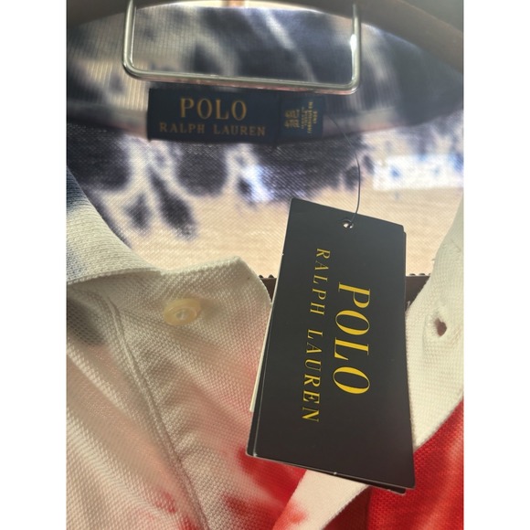 Polo‎ Ralph Lauren Polo 4X T America Tie Dye Polo Shirt Big And Tall NWT New - Picture 6 of 11